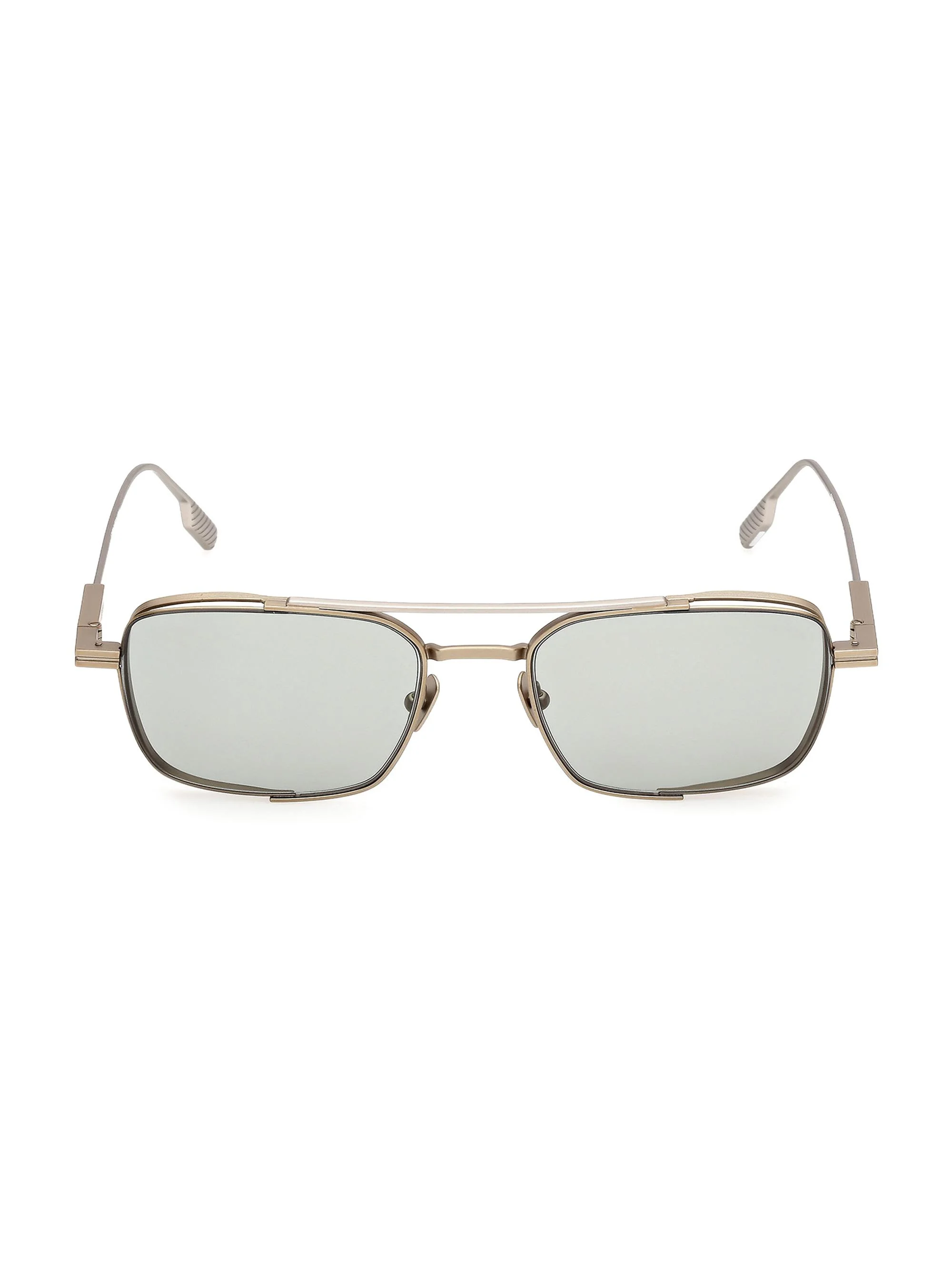 Men's 54MM Aviator Sunglasses - Gold Green - 1