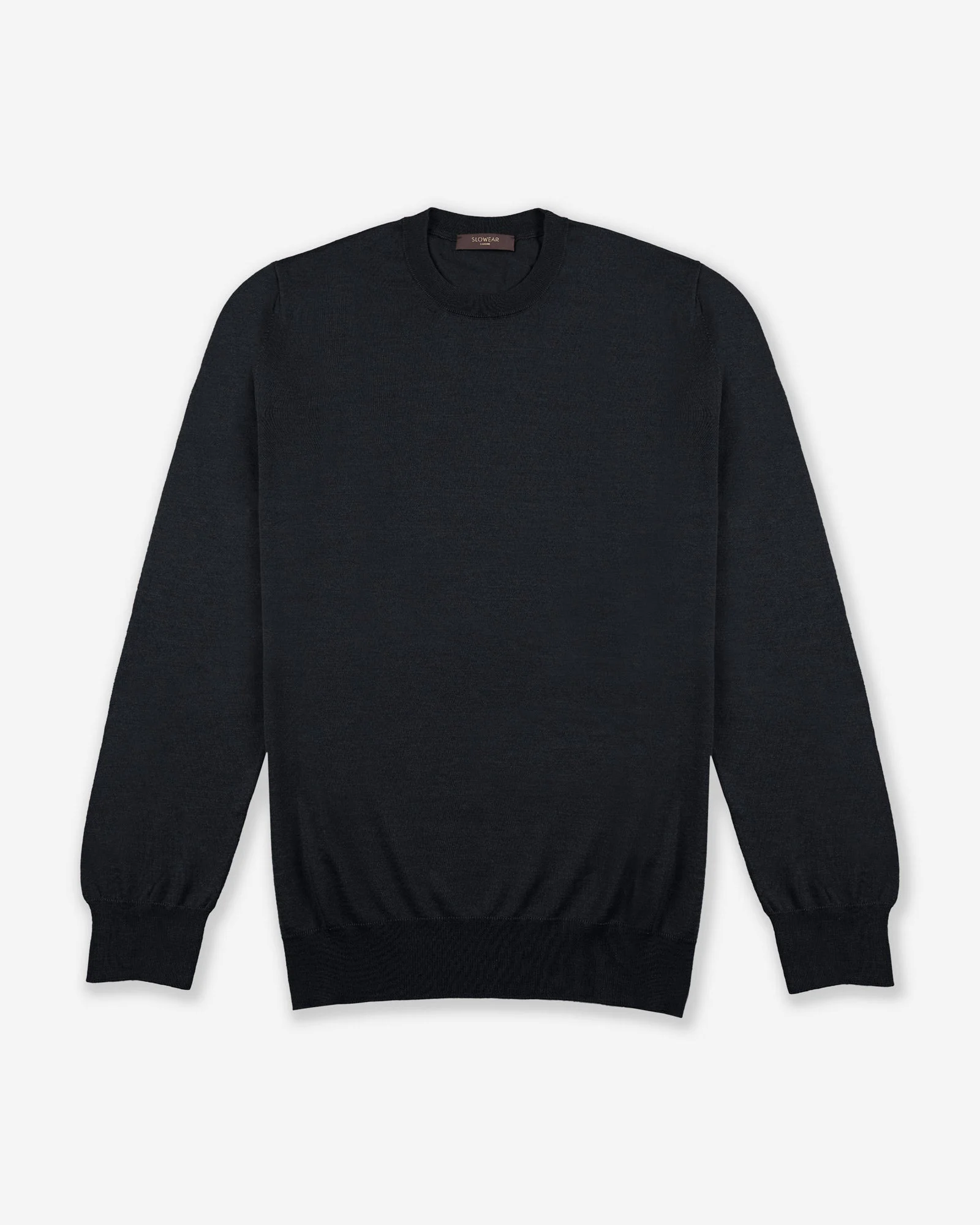 Cashmere and silk slim fit crewneck sweater - 1