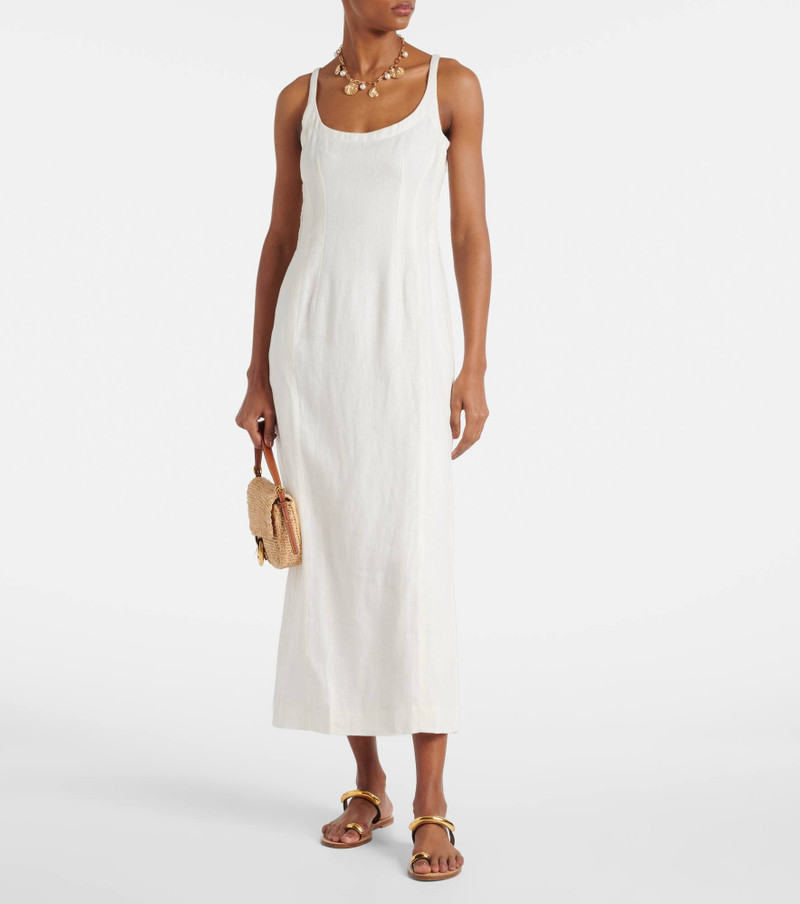 FAITHFULL Gigi linen midi dress outlook