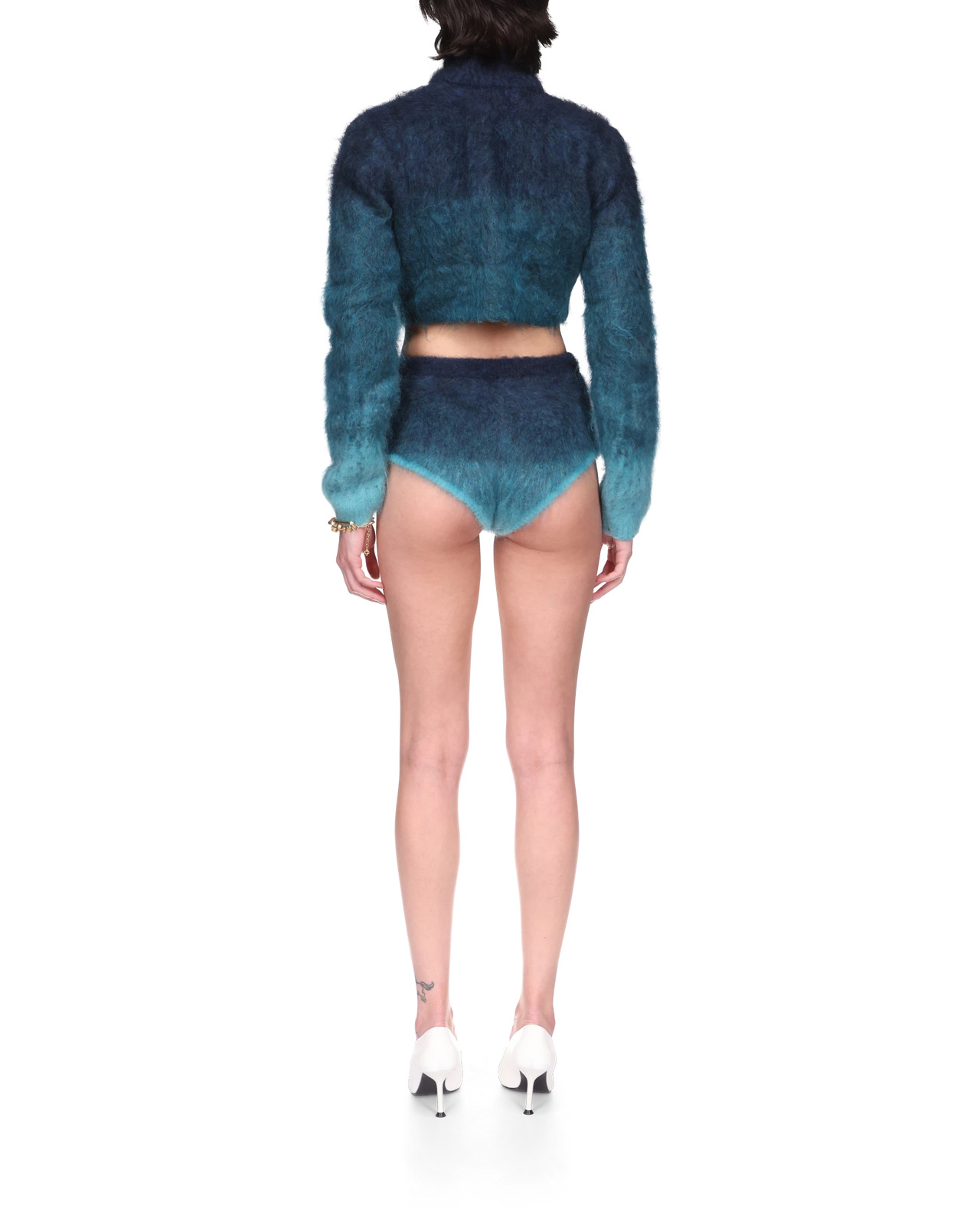 Gradient Mohair High Neck Jumper - 4