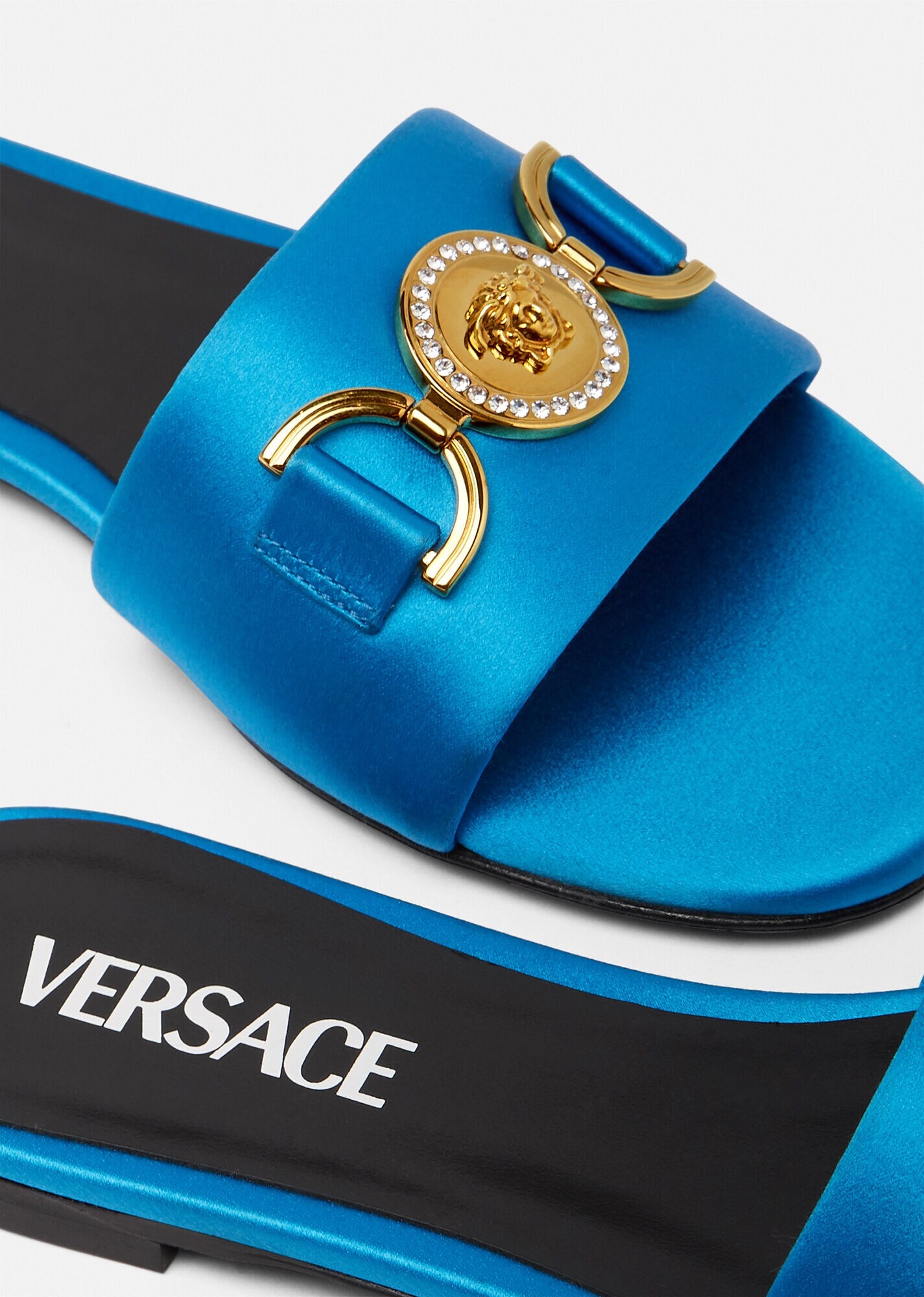 Medusa '95 Satin Flat Sandals - 4