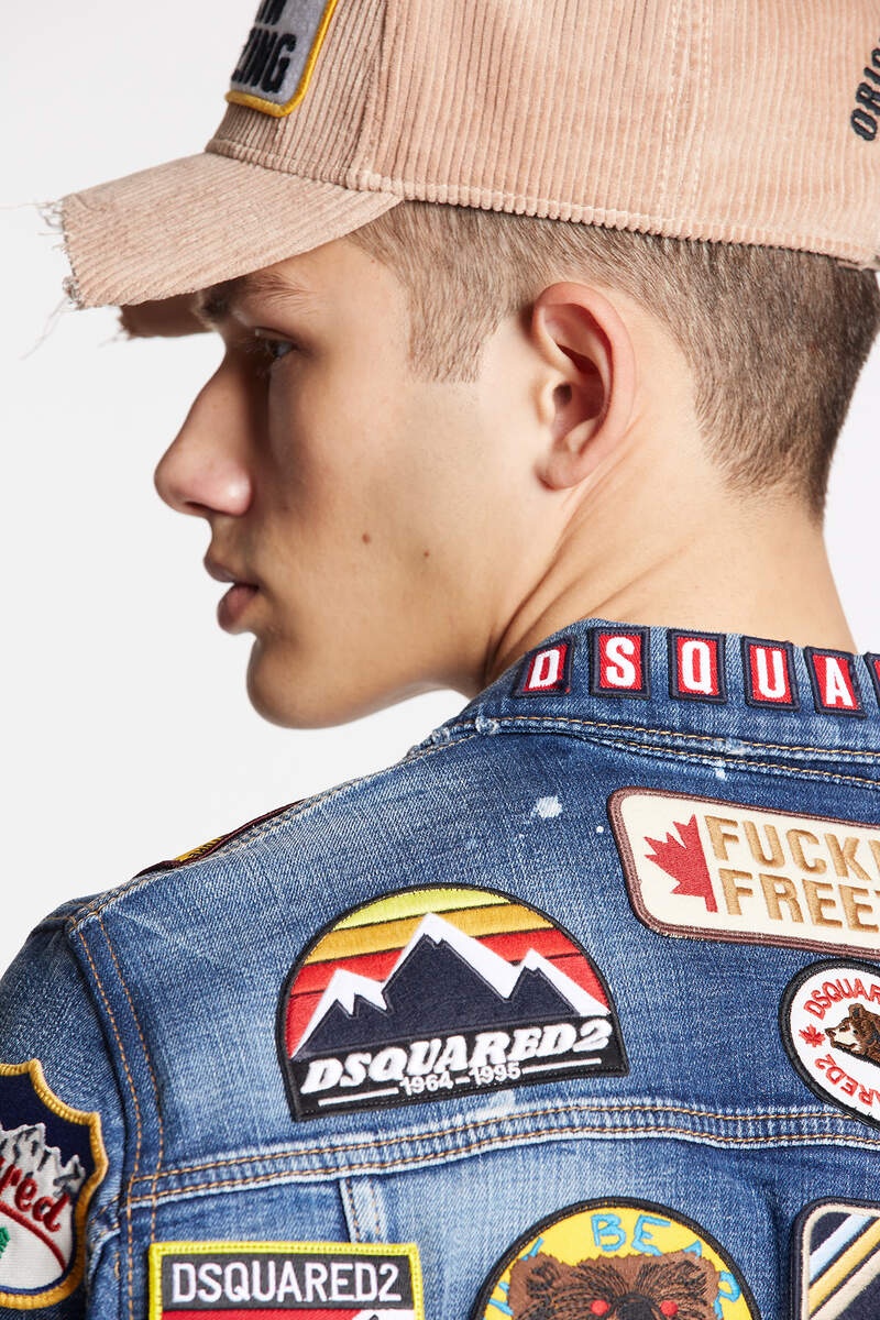 DARK WHITE SPRINKLE WASH DAN JEAN JACKET - 4