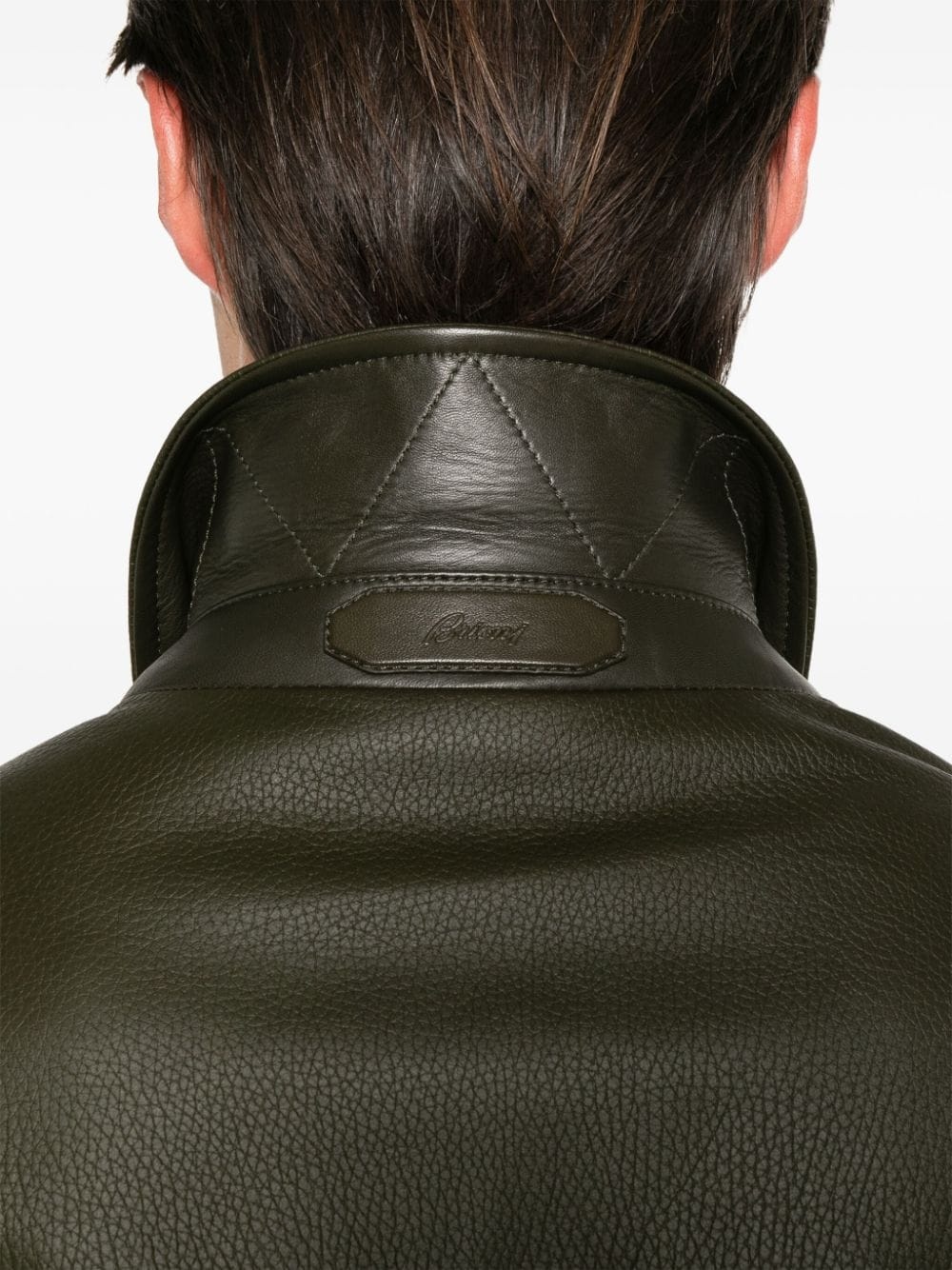 leather sahariana jacket - 5