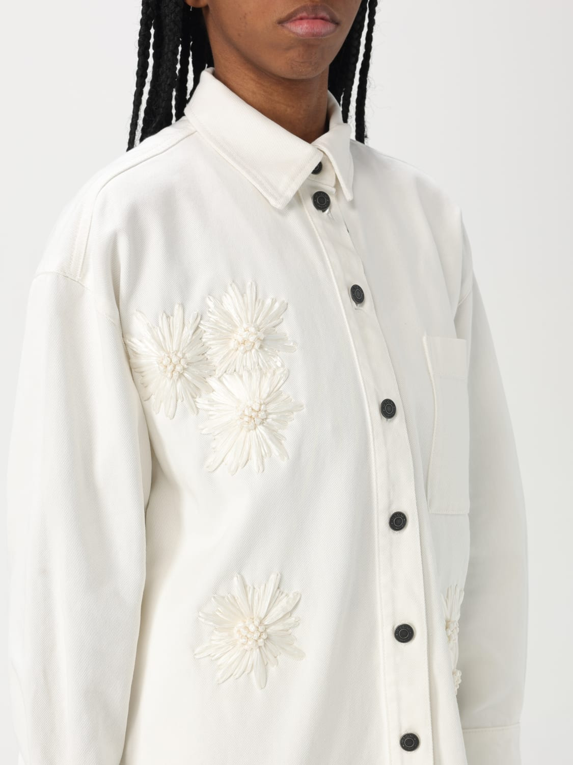 MSGM cotton shirt with embroidery - 5