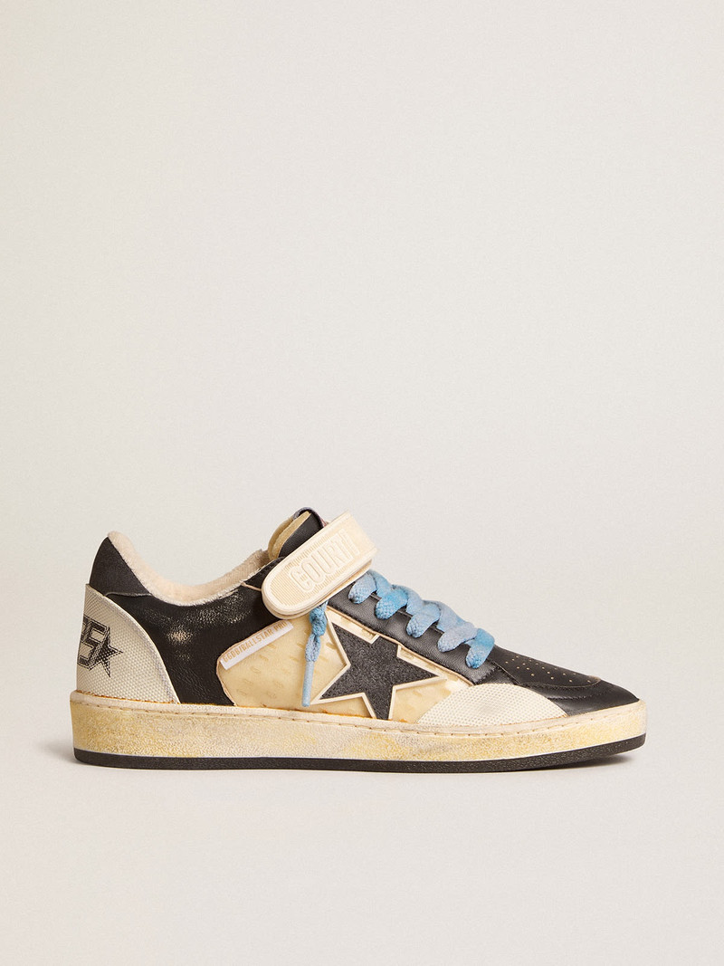 Women’s Ball Star Pro in black leather with Velcro strap 1