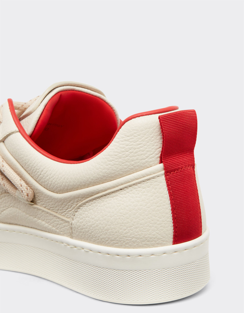 Trainers in tumbled leather 5