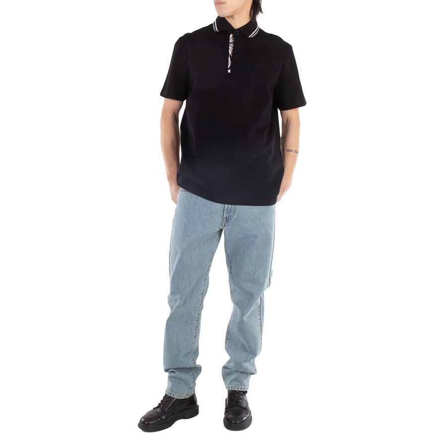 Versace Embroidered Logo Cotton. Polo Shirt - 4