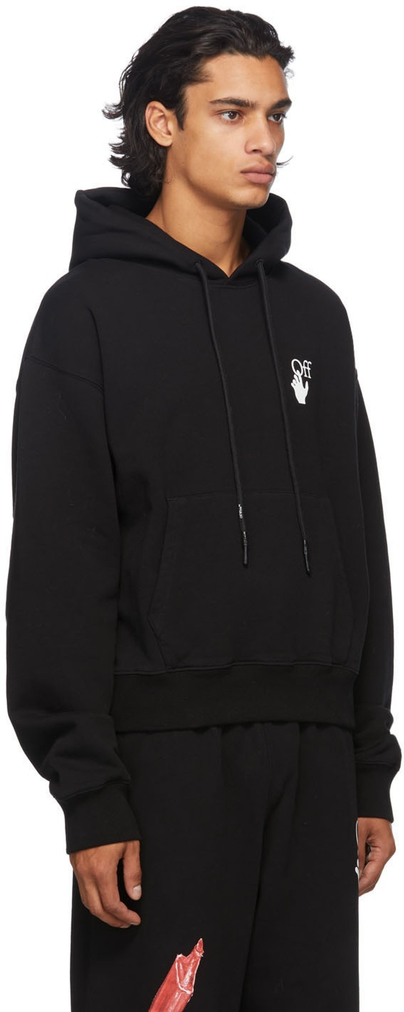 Off-White Black Pascal Arrows Hoodie outlook