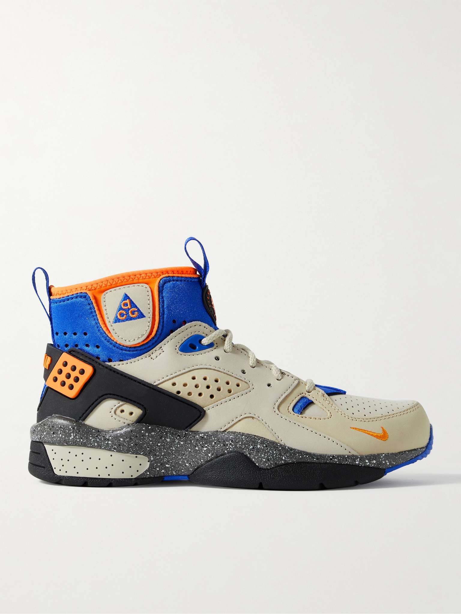 ACG Air Mowabb Suede, Neoprene and Rubber High-Top Sneakers - 1