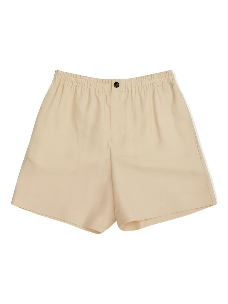 elastic-waistband side-stripe shorts 1
