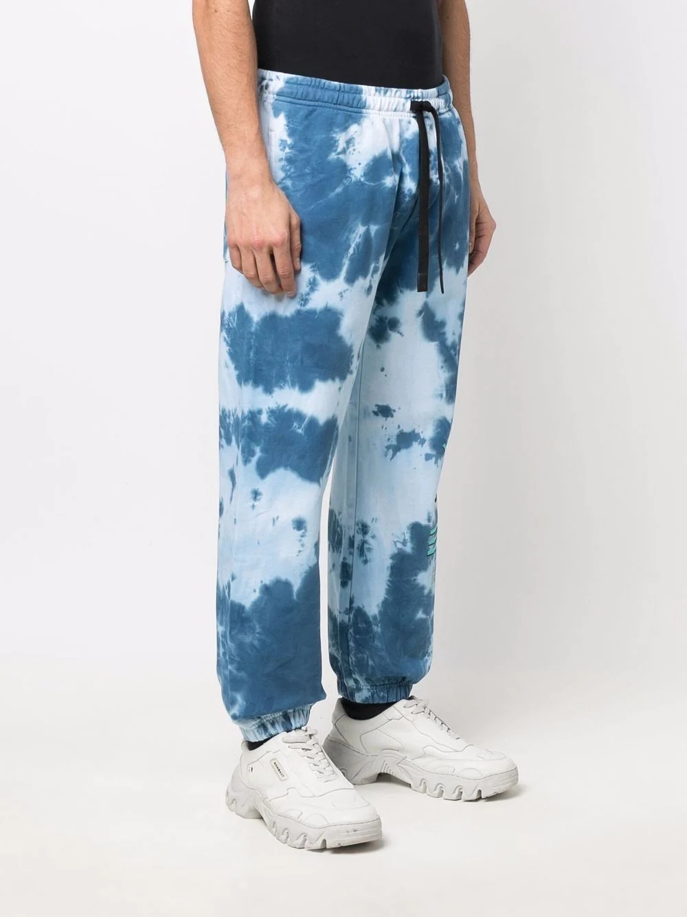 tie-dye logo-print joggers - 3