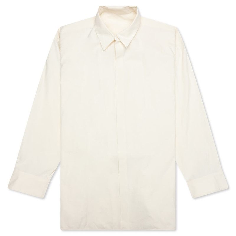 Jil Sander LAYERED JEWEL DETAIL SHIRT - COCONUT outlook