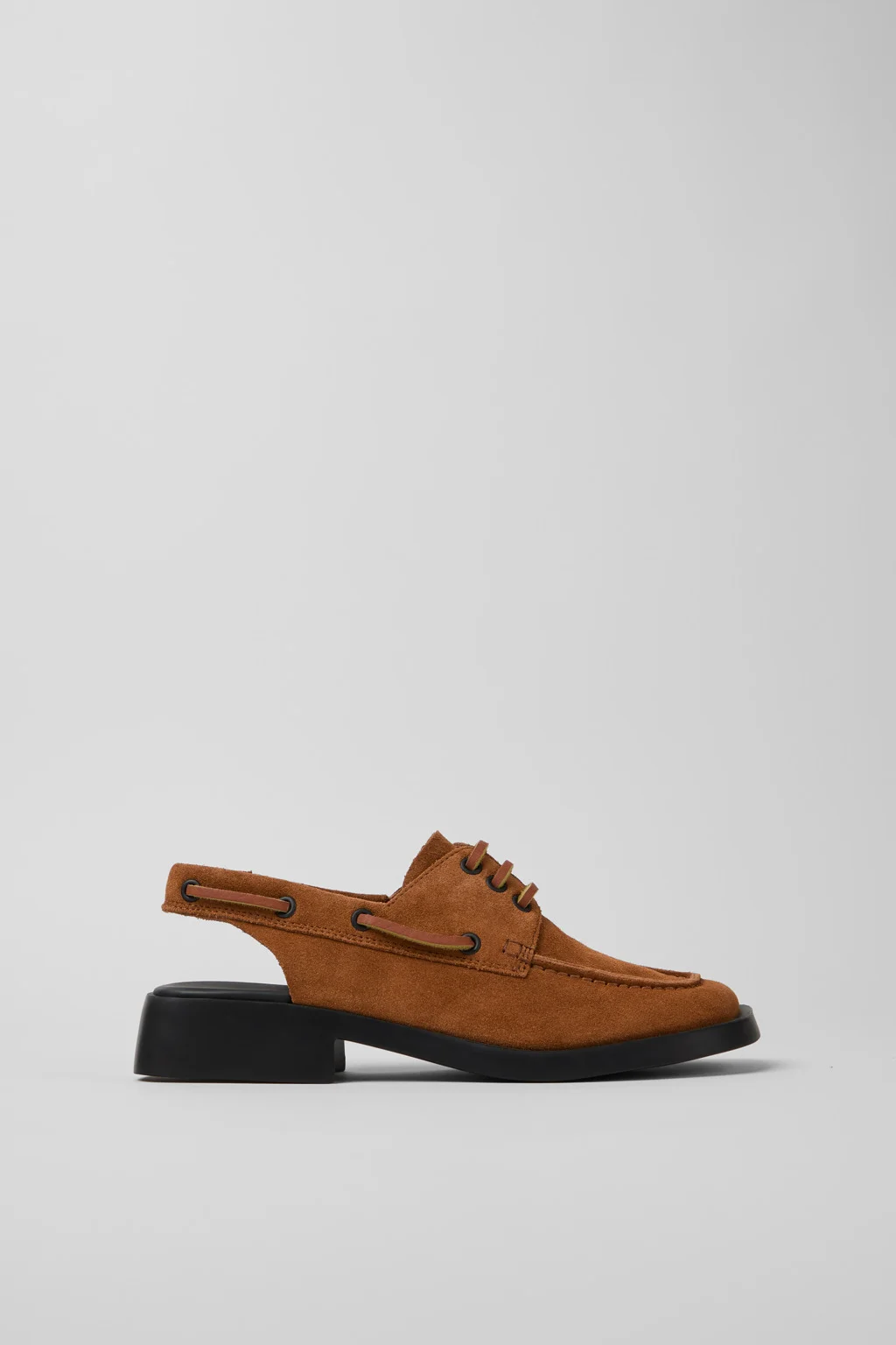 Dana Brown Nubuck Mocasin Shoes for Women. - 1