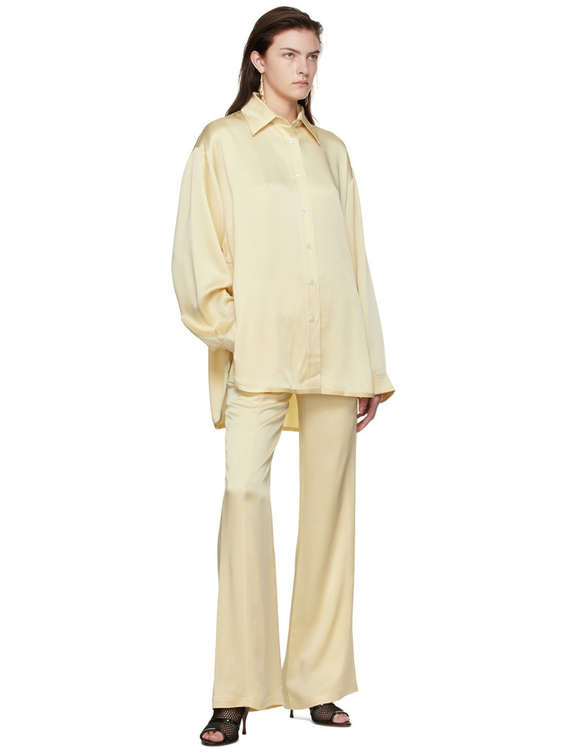 ATLEIN Beige Acetate Shirt outlook