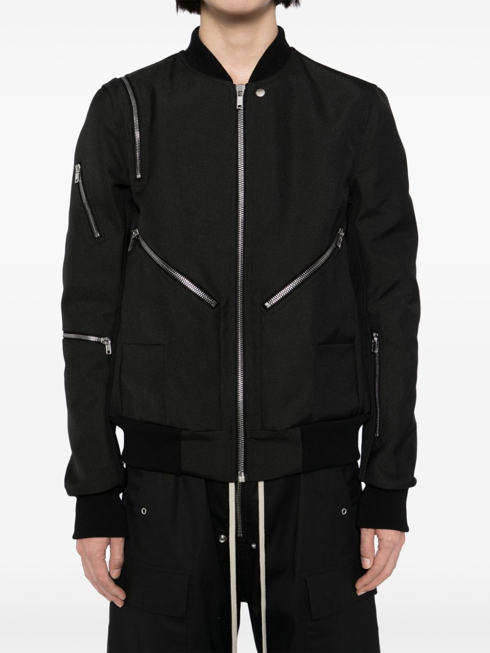 zip-detaining bomber jacket - 5