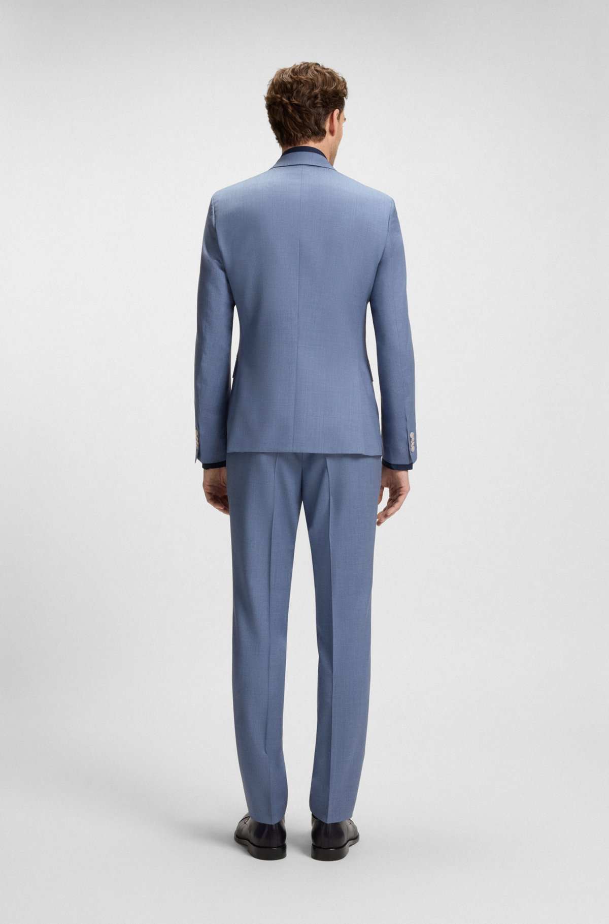 SLIM-FIT SUIT JACKET IN VIRGIN-WOOL SERGE - 4