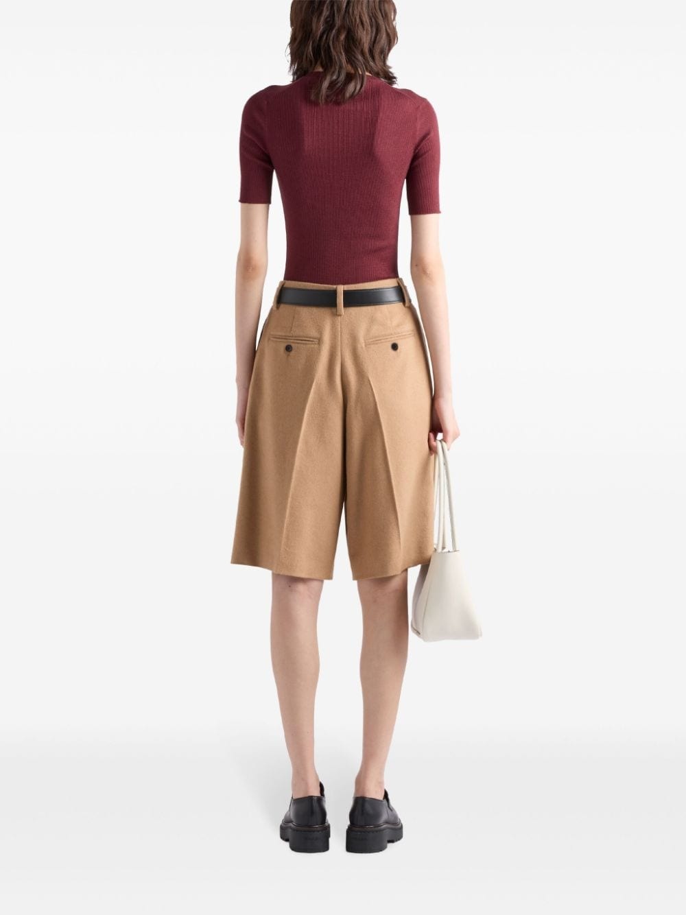 silk crew-neck top - 3
