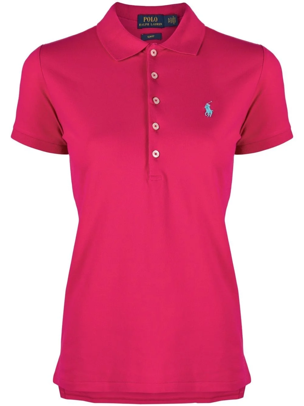 Pony logo-embroidered polo shirt - 1