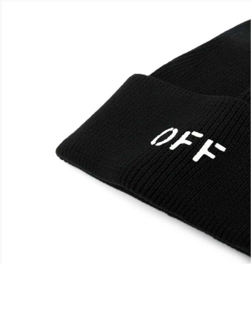 Off-White OFF STAMP LOOSE KNIT BEANIE outlook