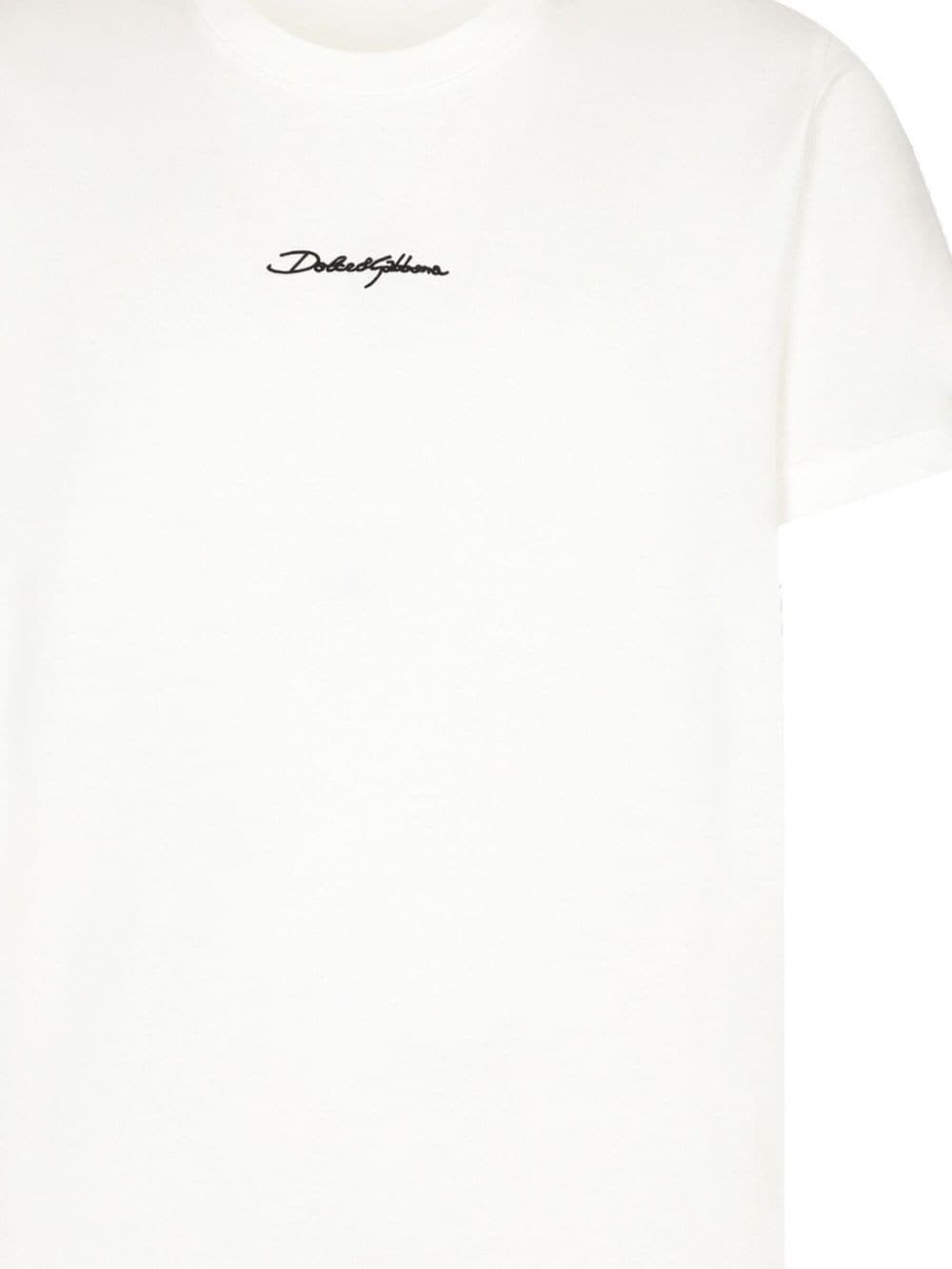 logo-print cotton T-shirt - 2