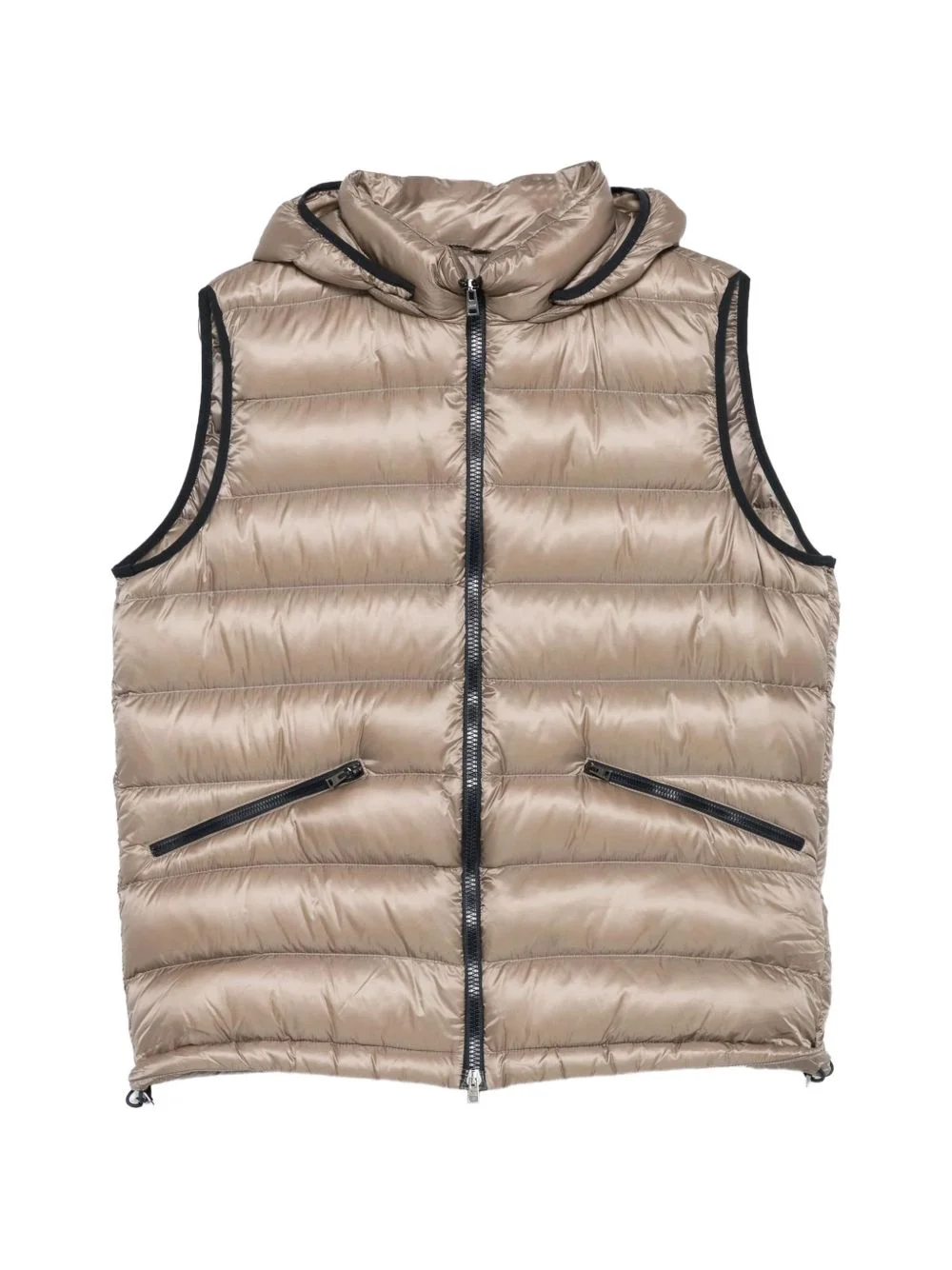 hooded padded gilet - 1