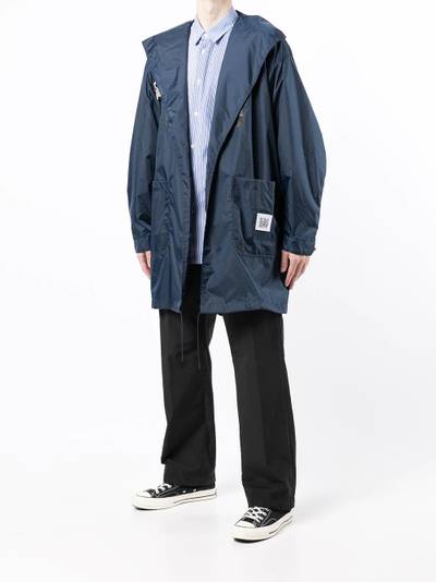 Fumito Ganryu reflective panel hooded raincoat outlook