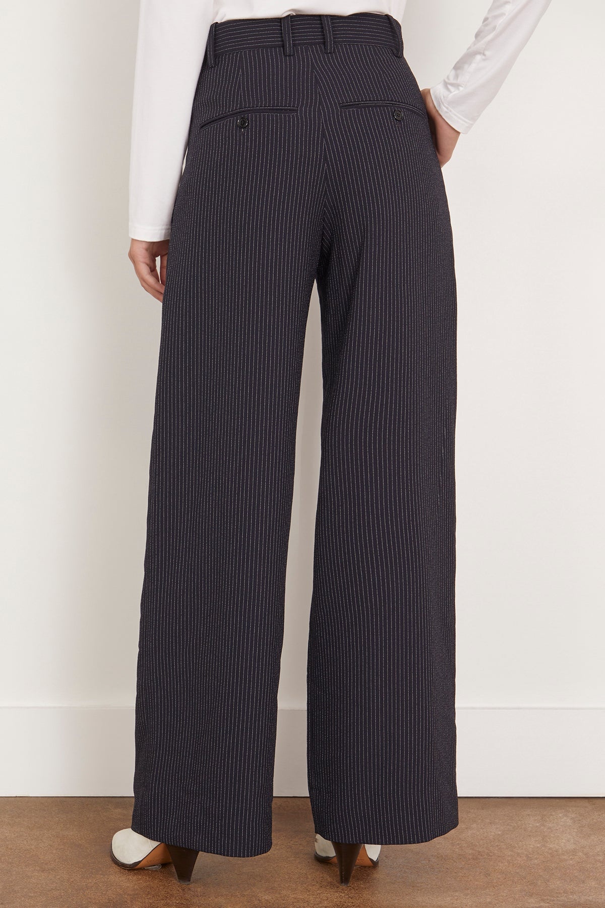 Romina Pant in Midnight/Ecru - 4