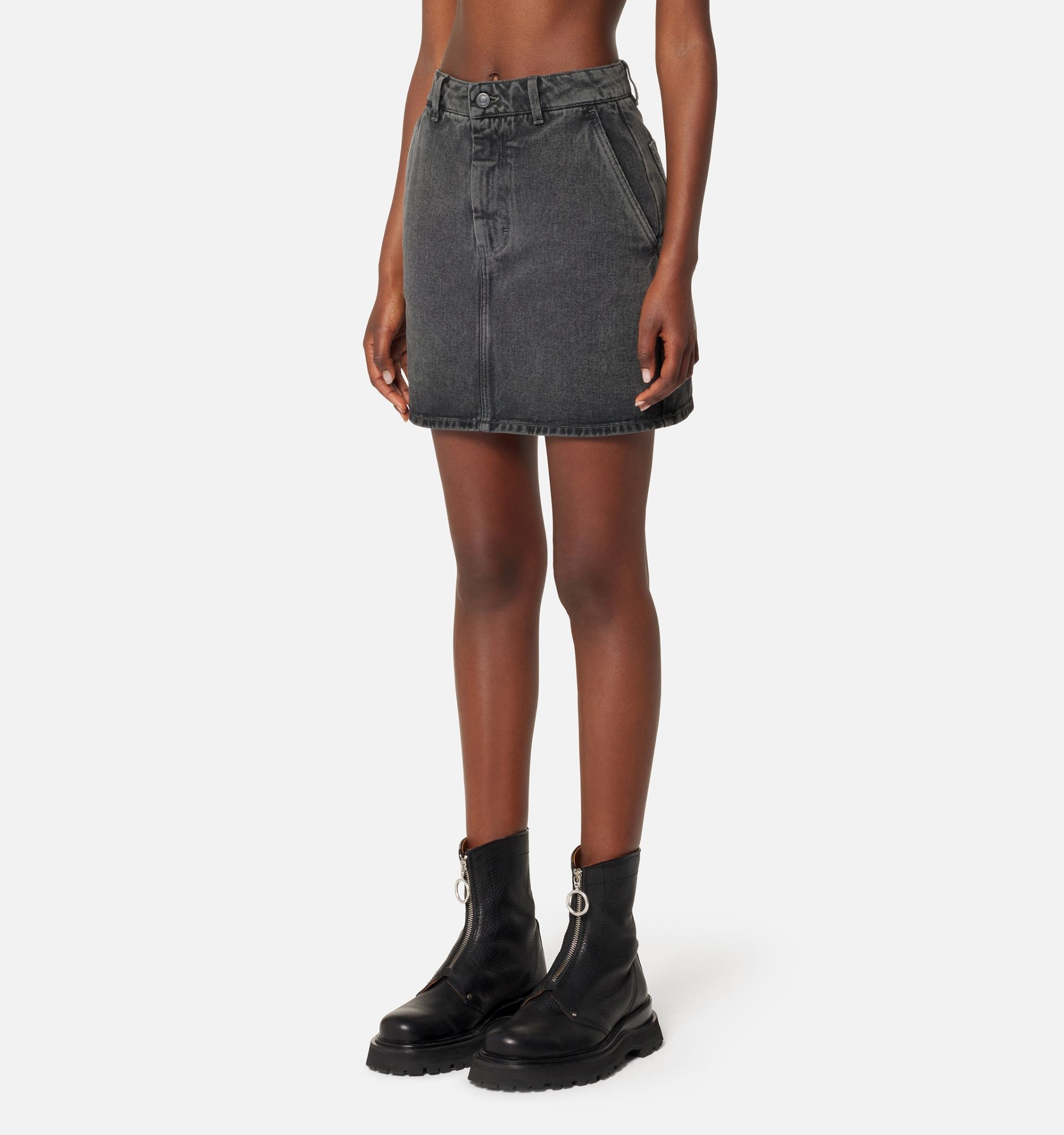 Short Denim Skirt - 5