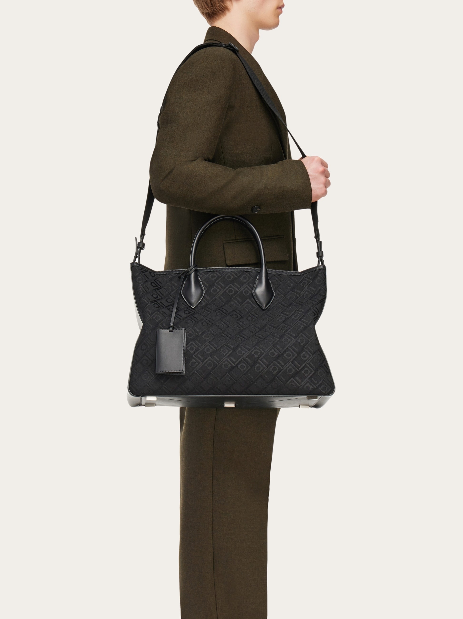 Jacquard tote bag (L) - 3