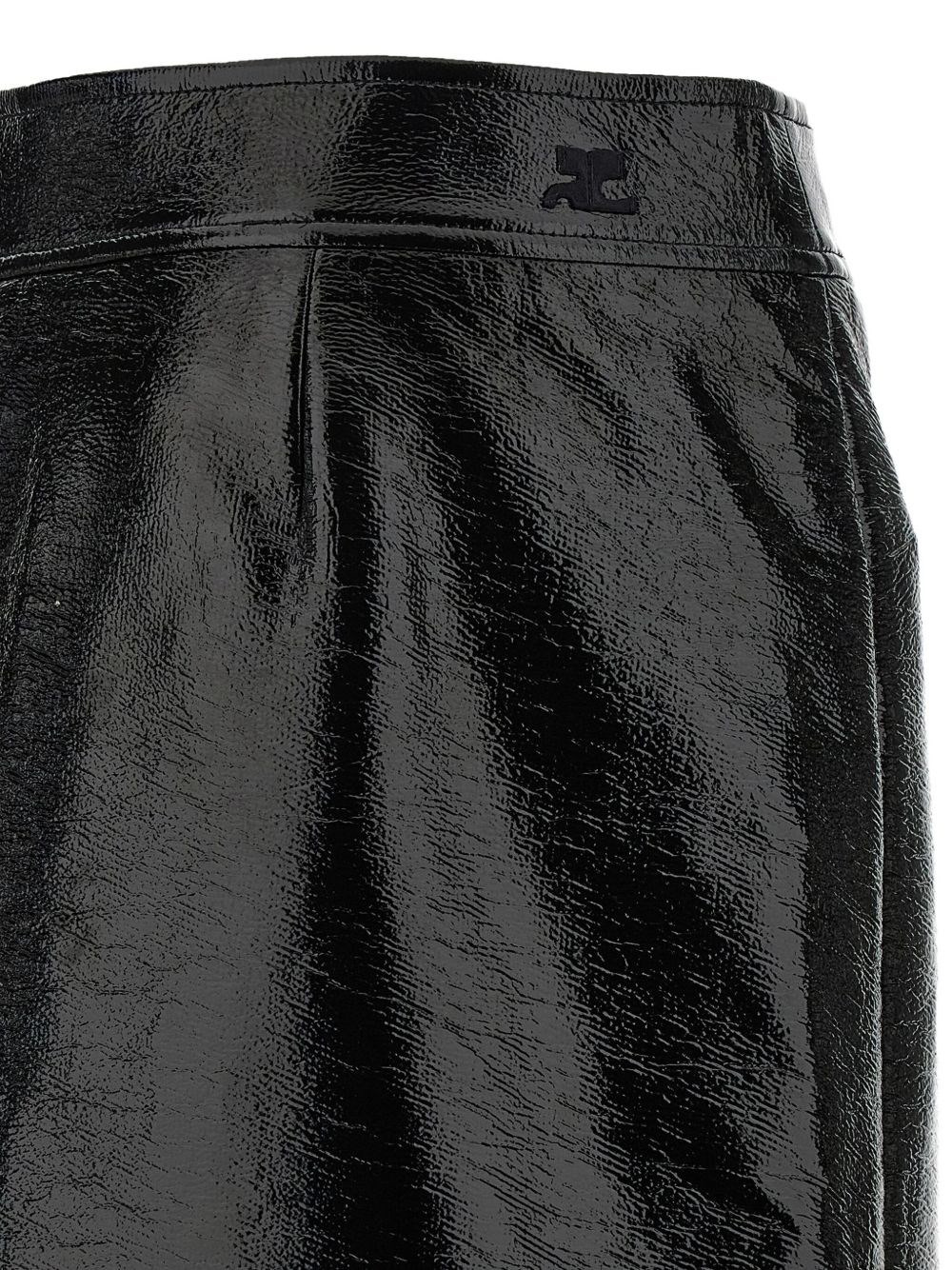 Vynil midi skirt - 3