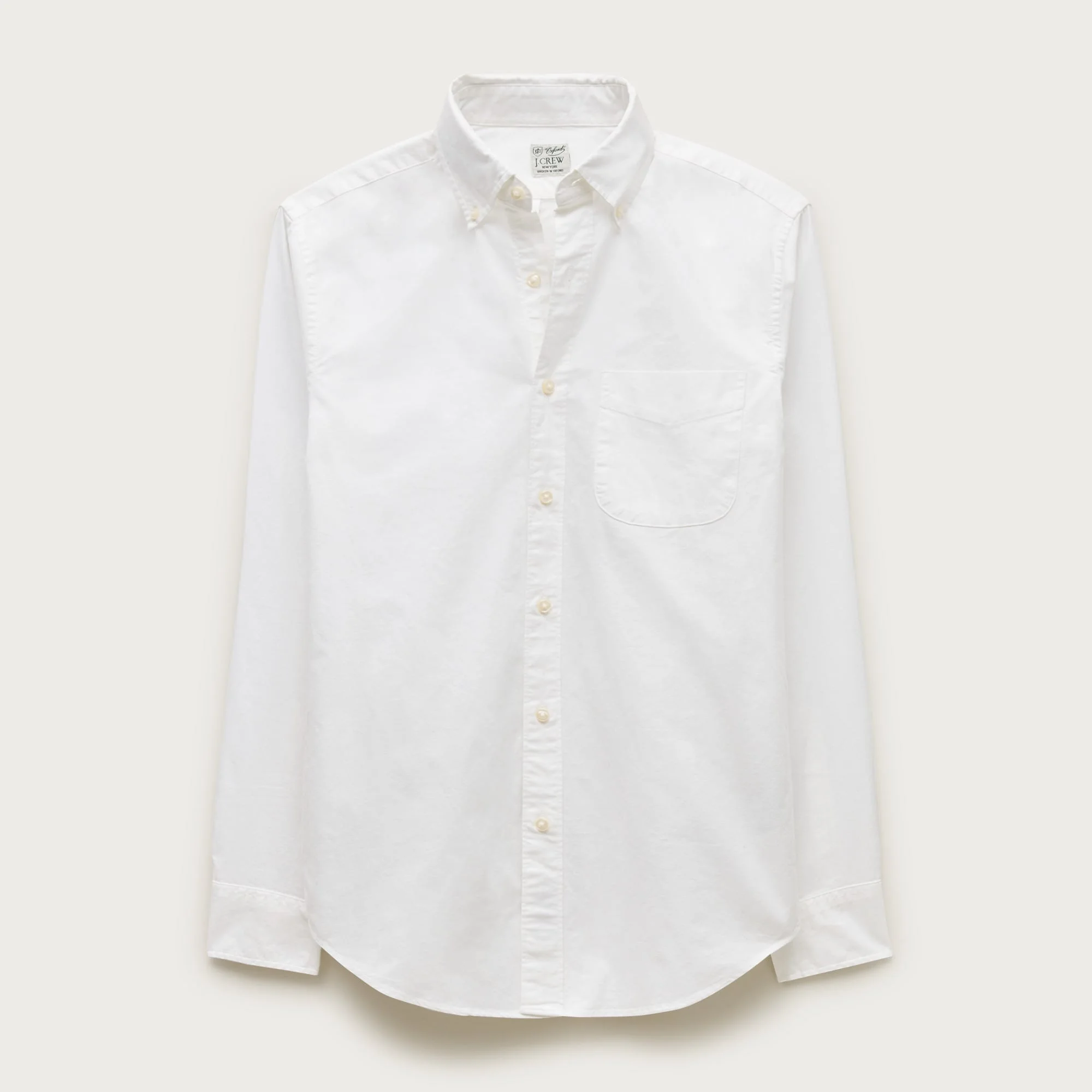 Broken-in organic cotton oxford shirt - 1
