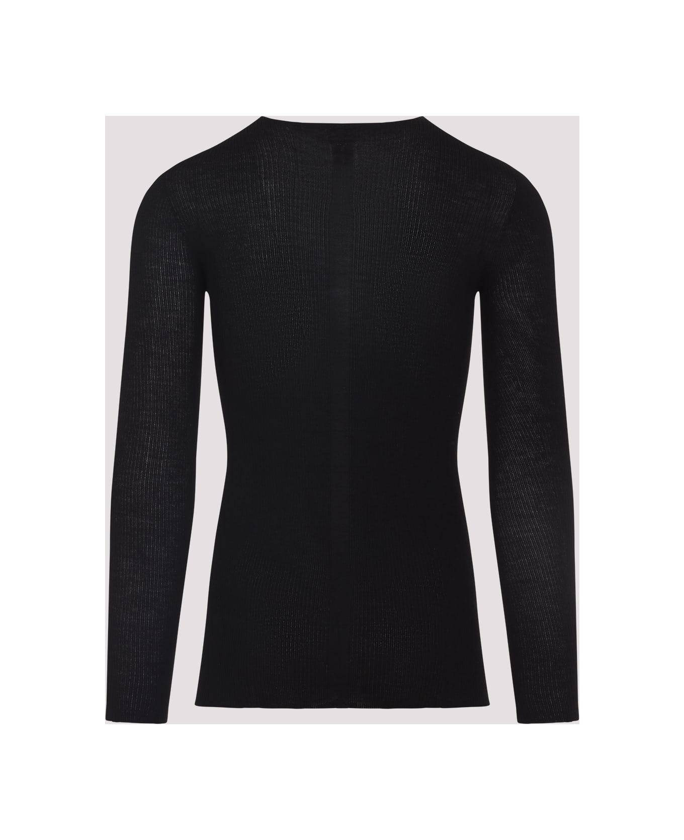 Ribbed Round Neck Pullover - 4
