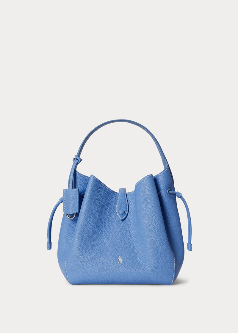 Polo Play Leather Drawstring Bag 1