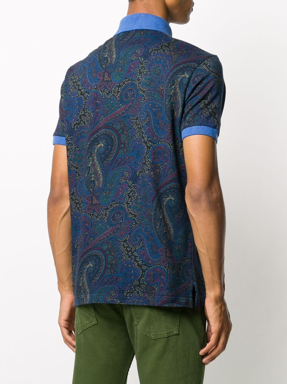 paisley-print polo shirt - 4