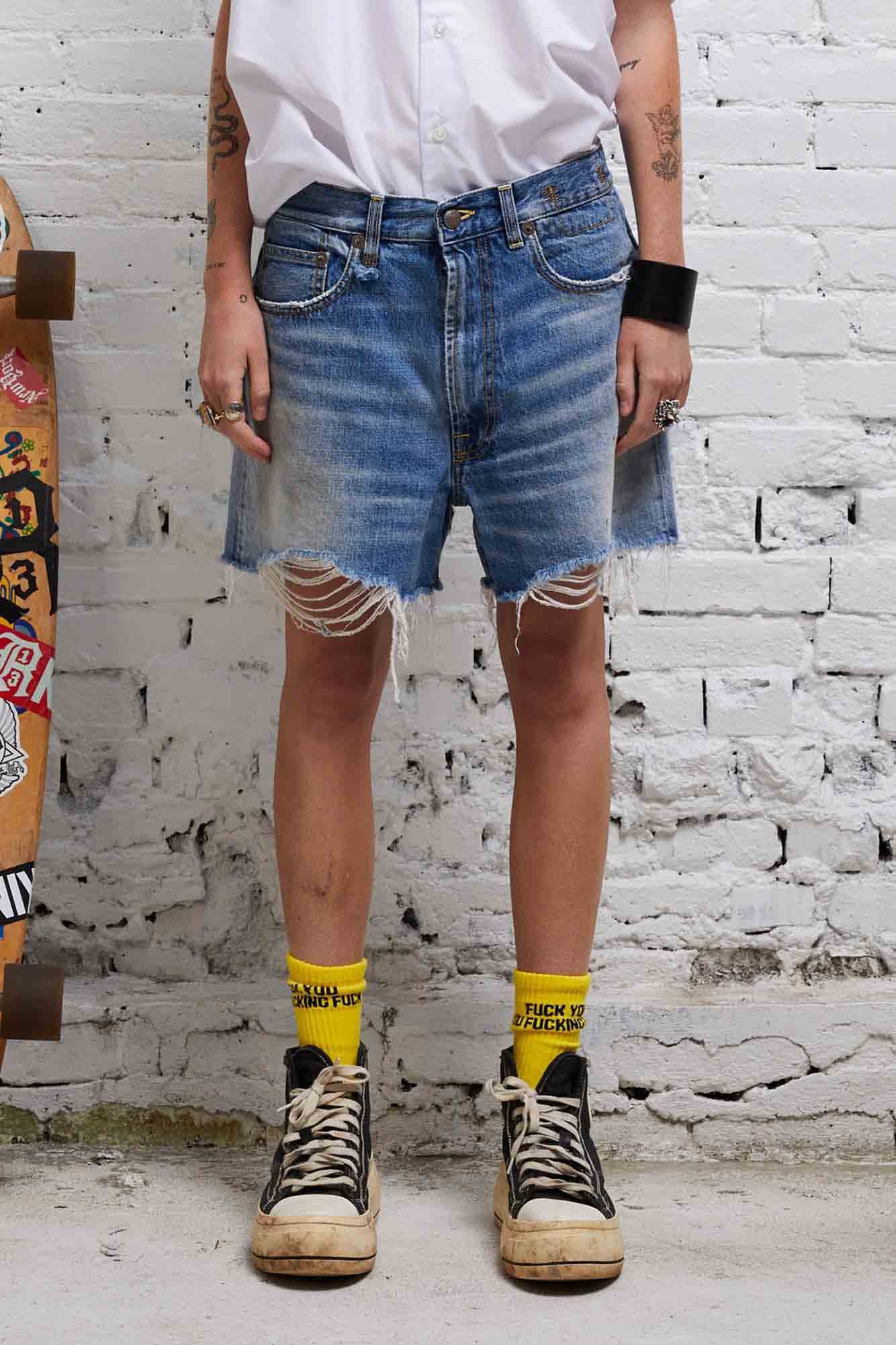 ROSE BAGGY SHORT - TURNER BLUE - 1