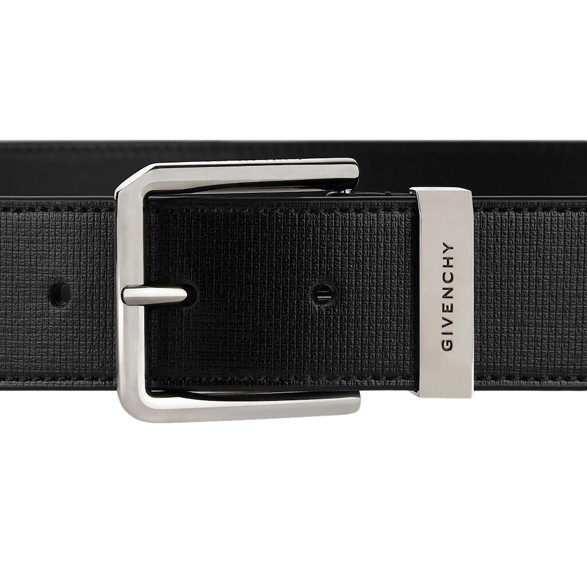 Givenchy Logo Engraved Buckle Belt 'Black' - 3