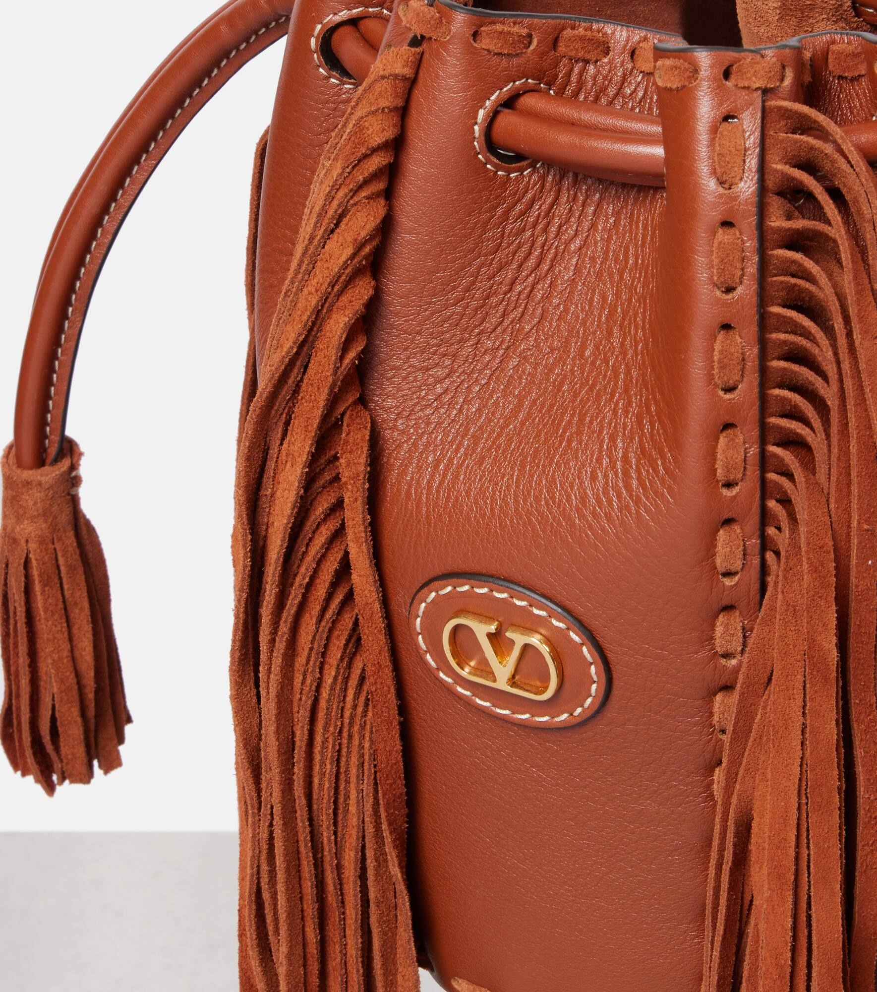 Nellcote Small leather bucket bag - 6