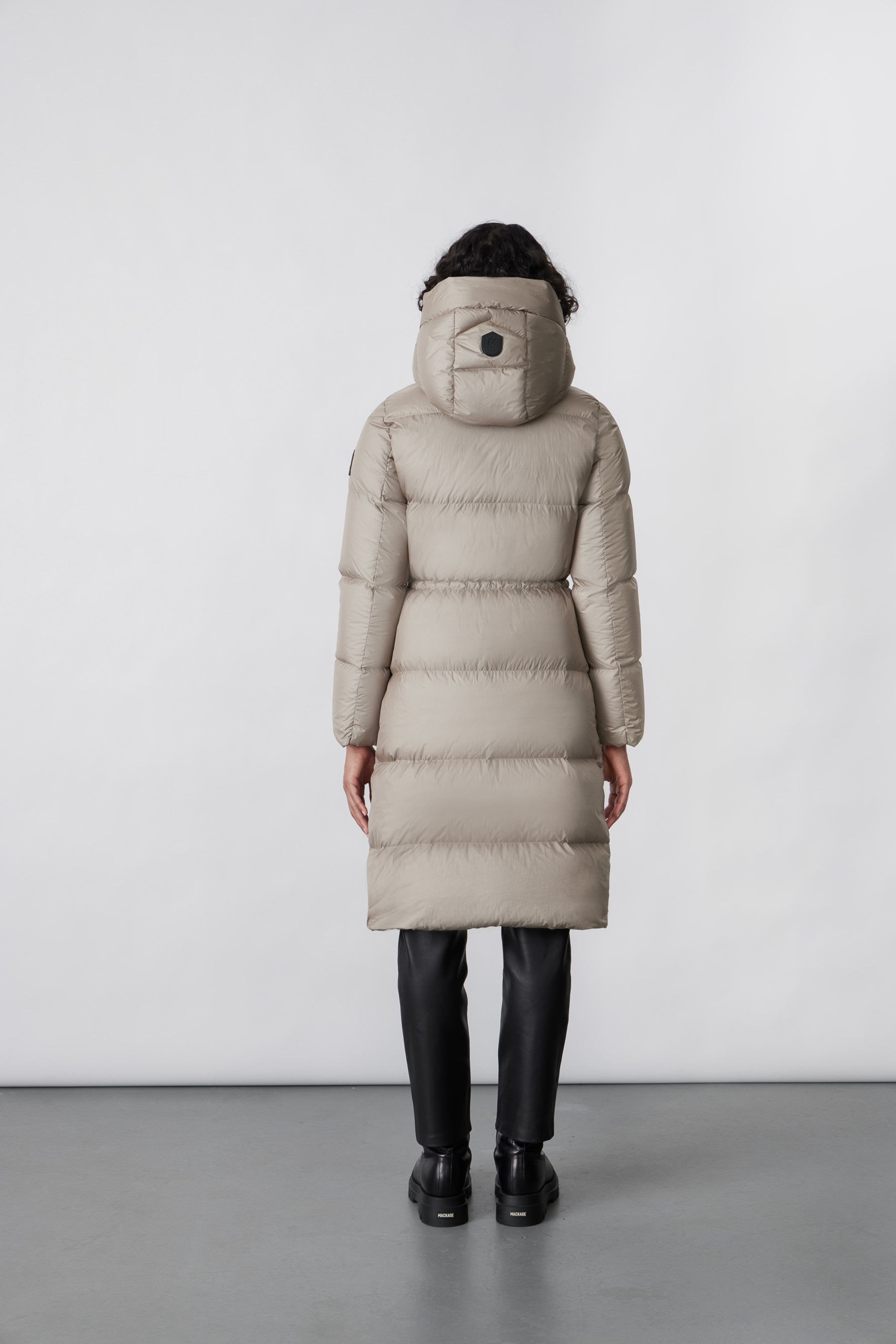 ISHANI foil shield long down coat with hood - 4