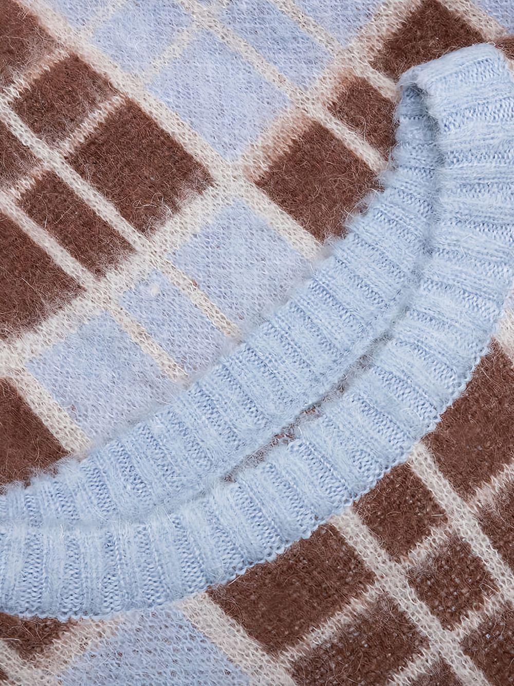 checked sweater - 4
