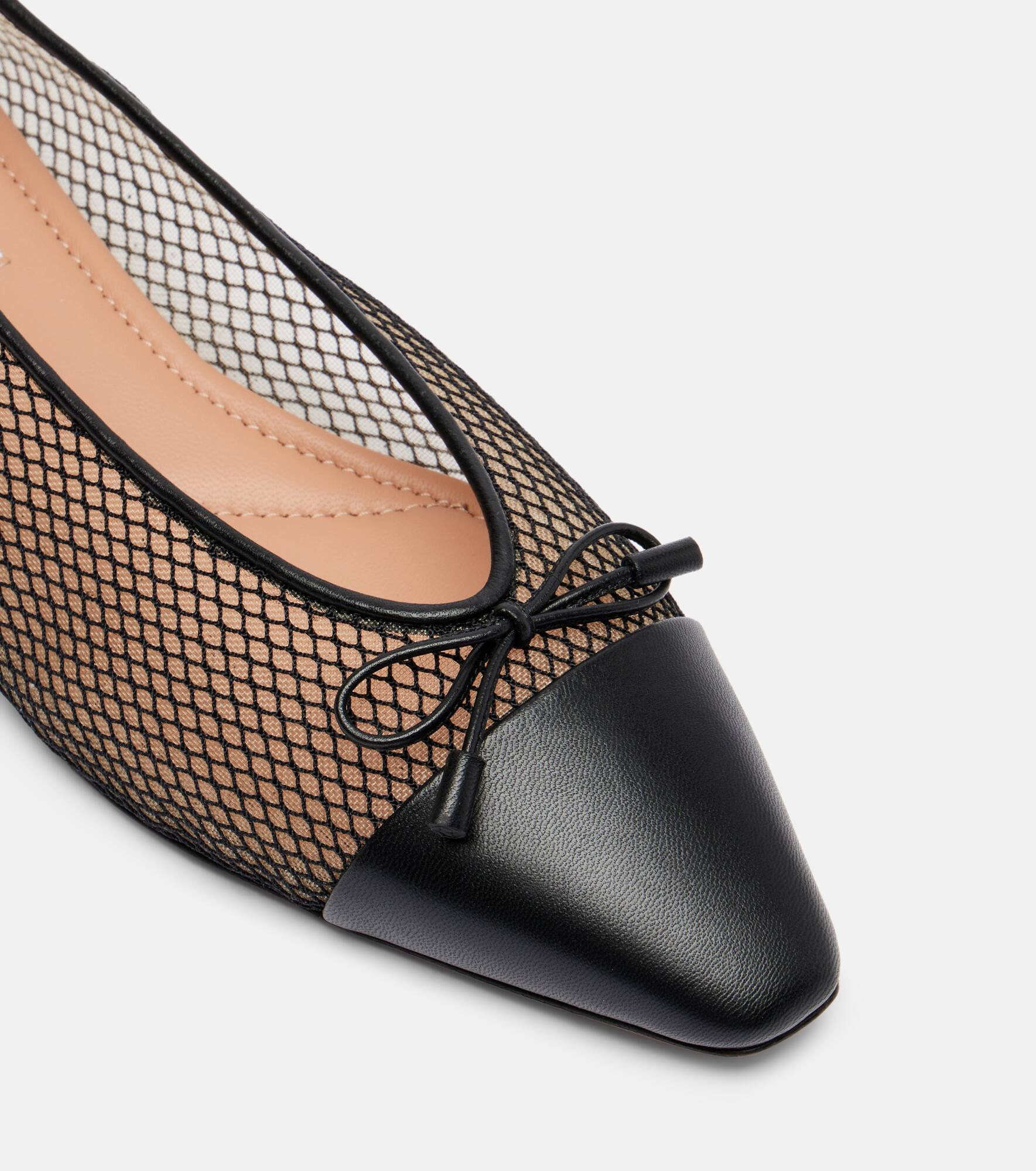 Gioia mesh and leather ballet flats - 5