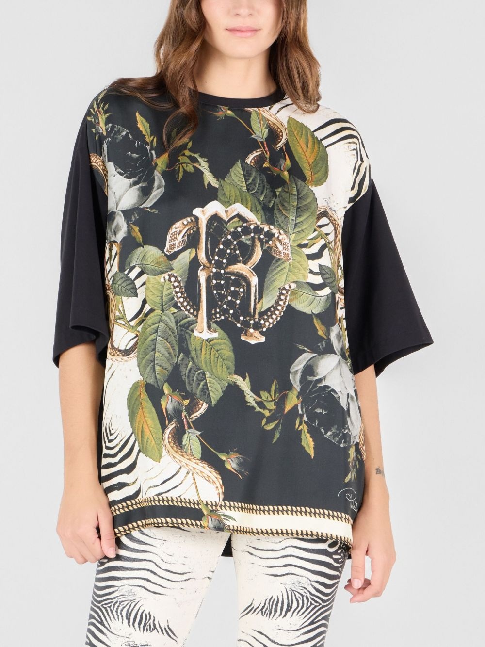floral-print t-shirt - 3