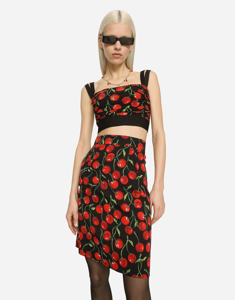 Dolce & Gabbana Necklace with DG logo and cherry charms outlook