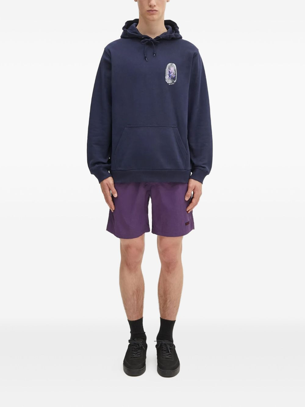 fingerprint-graphic hoodie - 2