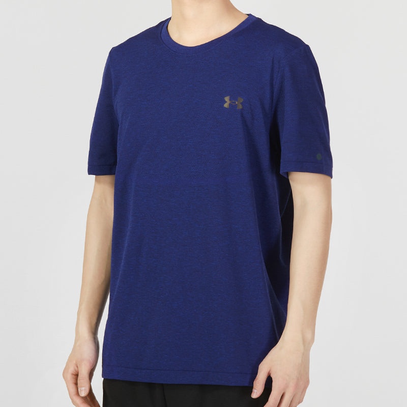Under Armour Rush Seamless Legacy Tee 'Dark Blue' 1376781-468 - 5
