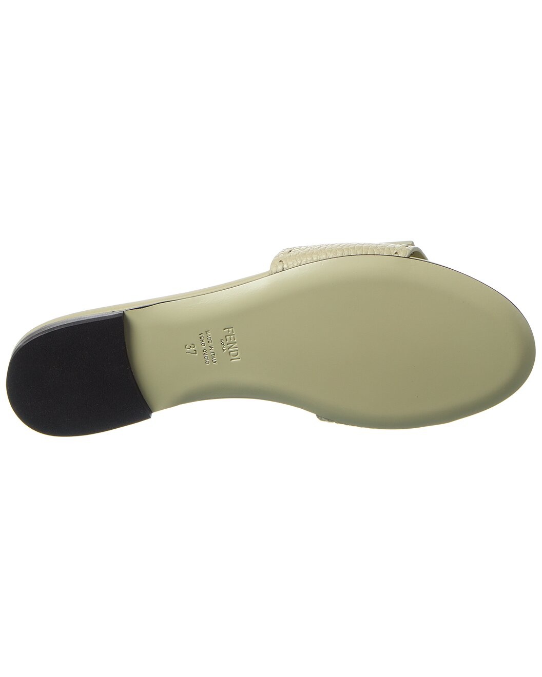 FENDI FF Baguette Leather Sandal - 4