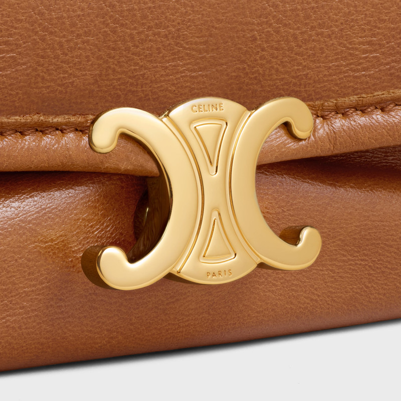 HALFMOON SOFT TRIOMPHE BAG IN SUPPLE SHINY LAMBSKIN 4