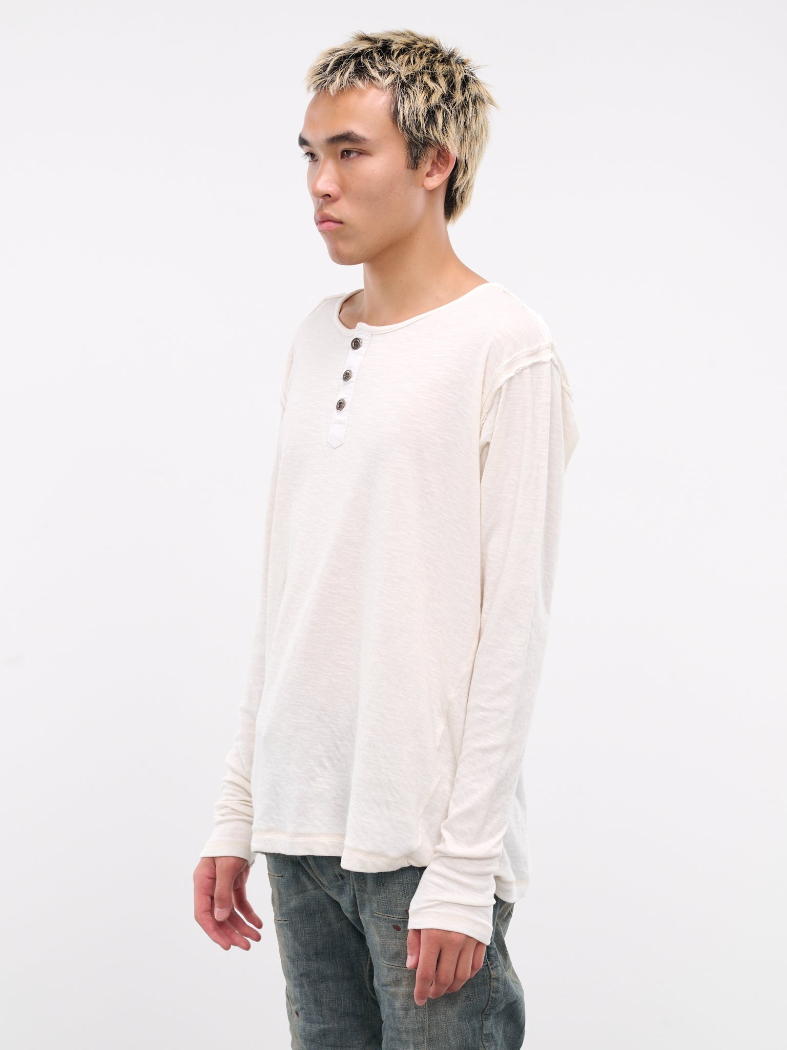 Long Sleeve Henley - 2