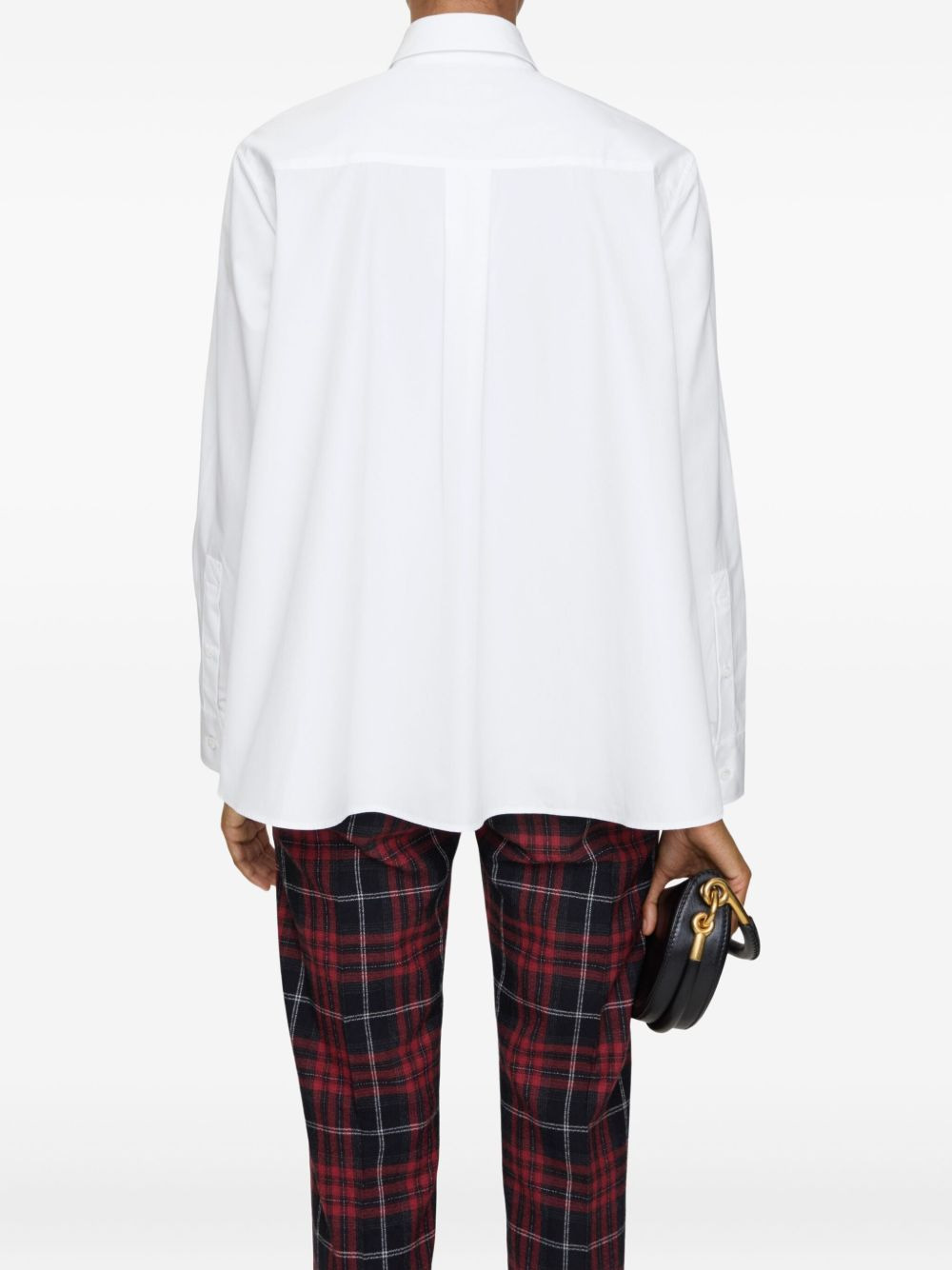 oversized cotton poplin shirt - 3