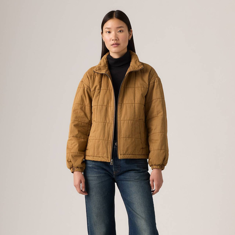 BOX QUILTED RELAXED COTTON JACKET 1