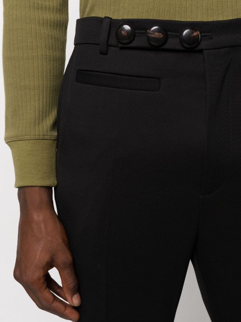 cropped crystal-embellished flared trousers 5